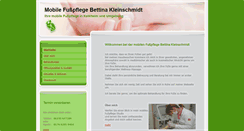 Desktop Screenshot of fusspflege-kleinschmidt.de